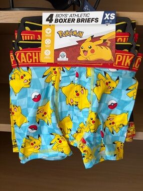 ✨$9✨NWT•4-Pack Boys Athletic Boxer Briefs | Pokémon | XS (4/5)